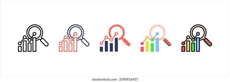 Market Research Multi Style Icon Set