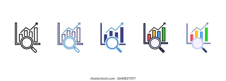 Market Research Multi Style Icon Set