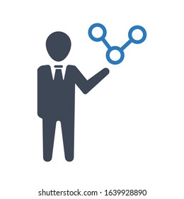 Market research report icon. vector designs