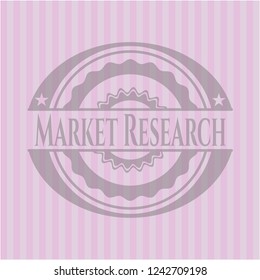 Market Research retro pink emblem
