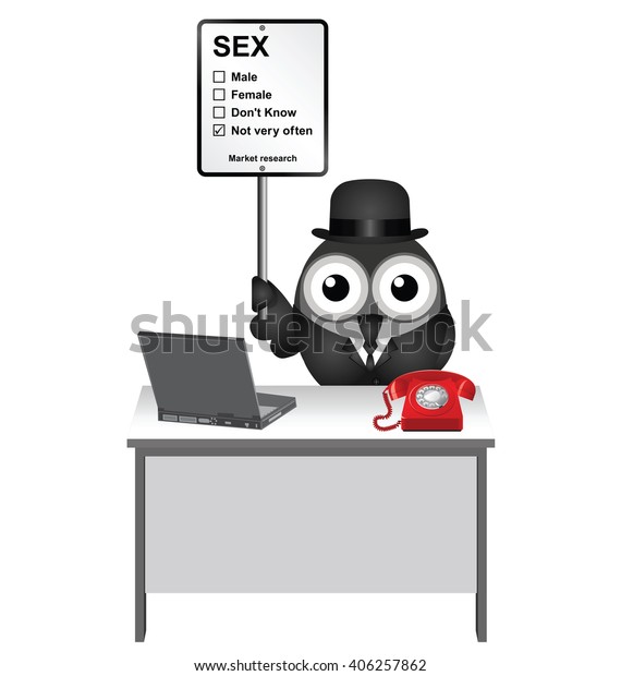 Market Research Sex Sign Bird Researcher Stock Vector Royalty