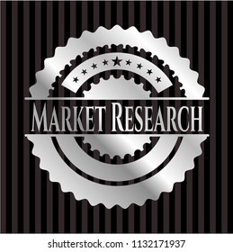 Market Research silvery emblem