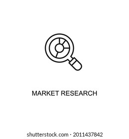 Market Research Thin Line Icon Vector Eps 10, 48x48 Icon 