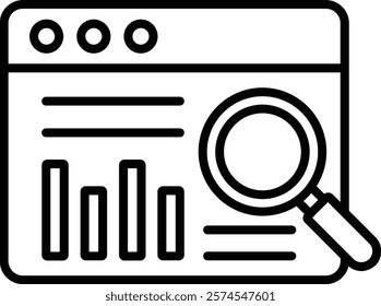 Market Research vector icon. Can be used for printing, mobile and web applications.