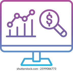 Market Research vector icon. Can be used for printing, mobile and web applications.