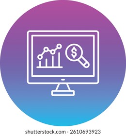 Market Research vector icon. Can be used for printing, mobile and web applications.
