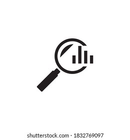 market research vector icon design template