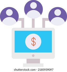 Marktforschung, Vektorsymbol-Design, Digital-Marketing-Symbol, Suchmaschinenoptimierung, SEO- und SMM-Stockillustration, Affiliate-Marketingkonzept