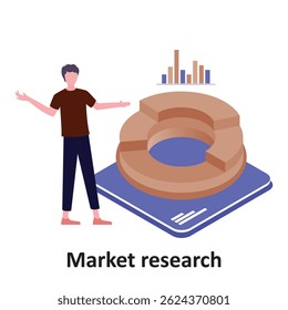 Icono de Vector de investigación de mercado que puede modificar o editar fácilmente

