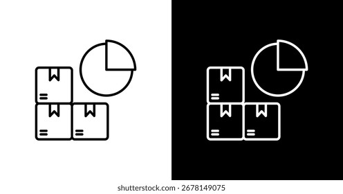 Conjunto de ícones de saturação do mercado Coleção de estilos múltiplos