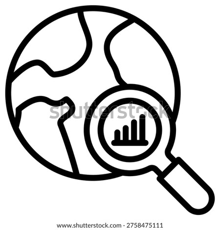 Market Scope Icon Element For Design