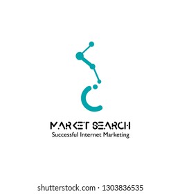 Market search logo vector