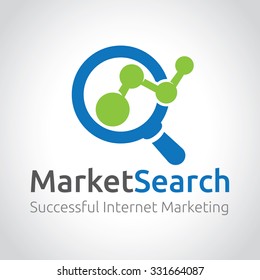 Market Search,Marketing logo,Vector Logo Template