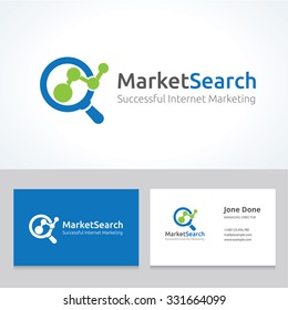 Market Search,Marketing logo,Vector Logo Template