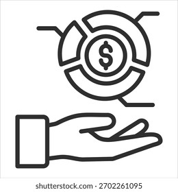 Coleção de Vetores Únicos de Ícone de Segmento de Mercado
