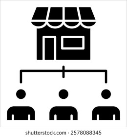 Market Segmentation Icon Element For Design