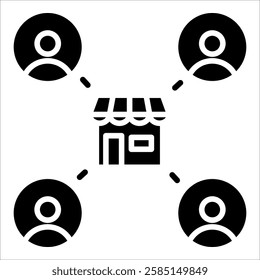 Market Segmentation Icon Element For Design