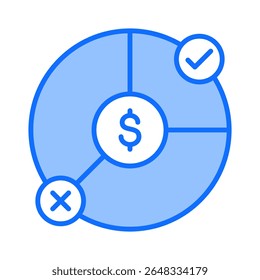 Market Segmentation Icon Element For Design