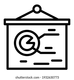 Market segmentation icon. Outline market segmentation vector icon for web design isolated on white background