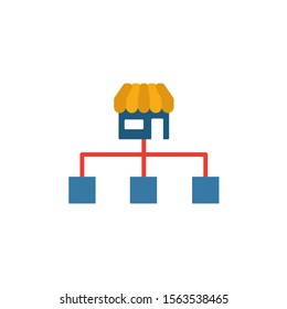Market Segmentation icon. Simple flat element from content collection. Creative market segmentation icon for templates, software and apps.