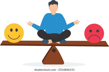 Market sentiment, Emotional on stock market, investment risk, businessman investor, Business Scale

