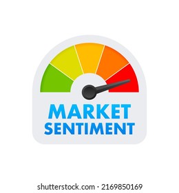 Market Sentiment, Fear And Greed Index. Market Sentiment. Business Concept