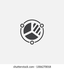 market share base icon. Simple sign illustration. market share symbol design. Can be used for web, print and mobile