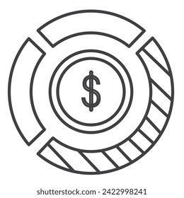 Market Share Business Share Vector Illustration Icon Design