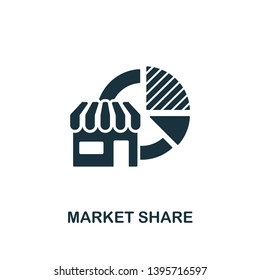 Market Share icon. Creative element design from business strategy icons collection. Pixel perfect Market Share icon for web design, apps, software, print usage.