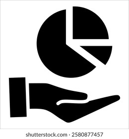 Market Share Icon Element For Design