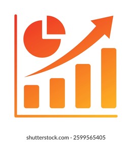 Market Share Icon Element For Design