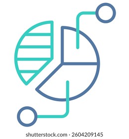 Market Share Icon Element For Design