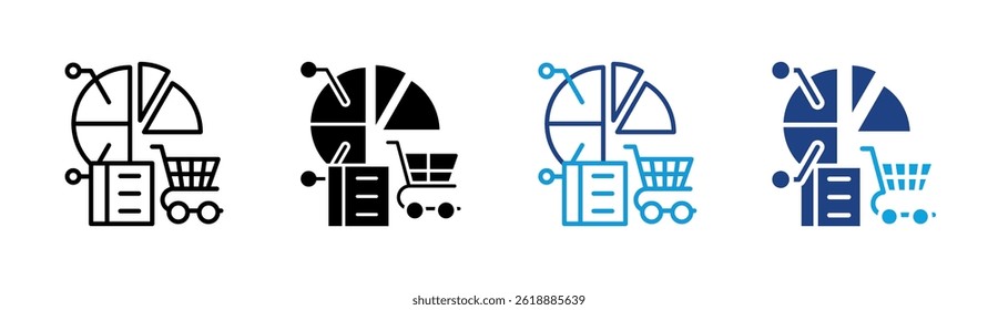 Market Share Icon Element For Design