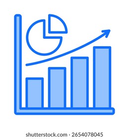 Market Share Icon Element For Design