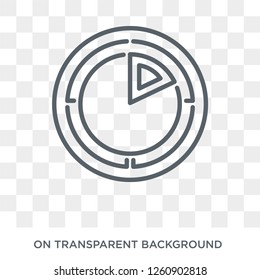 market share icon. Trendy flat vector market share icon on transparent background from General collection. High quality filled market share symbol use for web and mobile