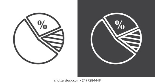 Market share icon vector logo set collection for web app ui
