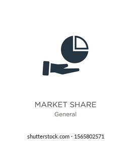 Market Share Icon Vector. Trendy Flat Market Share Icon From General Collection Isolated On White Background. Vector Illustration Can Be Used For Web And Mobile Graphic Design, Logo, Eps10