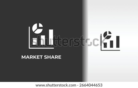 Market Share Vector, Icon Or Logo Sign Isolated Symbol Illustration