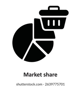 Market share Vector Icon which can easily modify or edit
