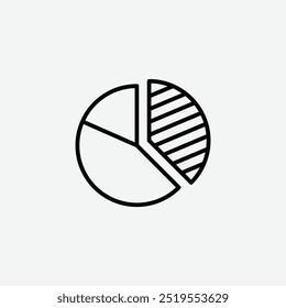 Icono de Vector de la shareline del mercado. EPS 10