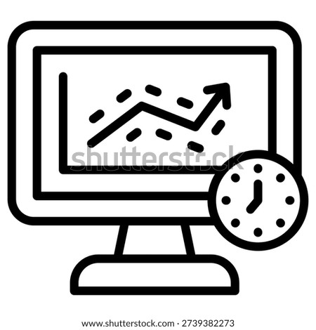 Market Shift Icon Element For Design