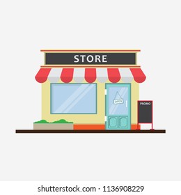 Market Shop Flat Design