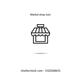Market shop icon design vector illustration graphic on background