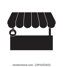 market shop icon logo vector design template