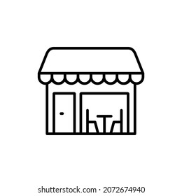 Das Symbol Market Shop Line. Vektorgrafik