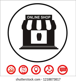 MARKET SHOP VECTOR ICON
