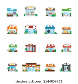 market simple icon sheet eps - 10
