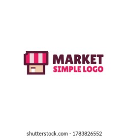 
Market simple logo template, for online shop logo