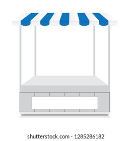 Market stall icon isolated on a white background