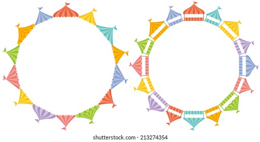 market stalls circle.